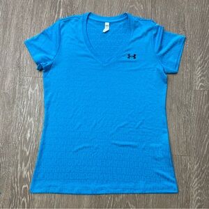 Under Armour Women's Bright Blue V-Neck Performance Tee